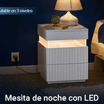 Mesita de noche LED SoBuy: ilumina tu espacio con estilo y funcionalidad
