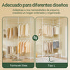 SoBuy KLS03-II-W Perchero de Ropa con 4 barras Blanco