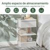 SoBuy FBT49-Wx2 Set de 2 Mesitas de Noche con 1 cajón y 2 estantes Blanco