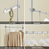 SoBuy FRG109-II-HG Perchero de Ropa Telescópico Altura Ajustable 200–295cm Gris