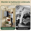 SoBuy KLS20-SCH Perchero de Pared con 2 Estantes MDF Negro 91,5x48x220cm
