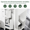 Preventa-SoBuy BZR111-W Estantería Estrecha para Nichos para Baño Blanco