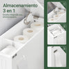 Preventa-SoBuy BZR111-W Estantería Estrecha para Nichos para Baño Blanco