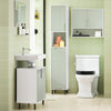 Armário coluna para banheiro SoBuy BZR137-GR com 1 cesto para roupa suja verde