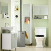Armário coluna para banheiro SoBuy BZR137-GR com 1 cesto para roupa suja verde
