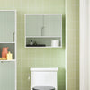 Pré-venda-SoBuy BZR140-GR Armário de parede para banheiro verde 60 x 15 x 54 cm