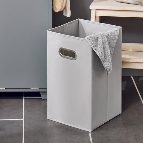 SoBuy BZR159-DG Armario auxiliar de Baño con 1 Compartimento y 1 Cesto Gris