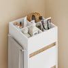 SoBuy BZR225-WN Mueble Auxiliar Estrecho con Ruedas Armario de Baño con Cajón y Puerta Blanco