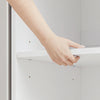 SoBuy BZR231-W Mueble torre para lavadora y secadora apilables Blanco 110x66x186 cm