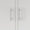 SoBuy BZR233-W Armario de pared colgante blanco con puertas 90x70x28.5 cm