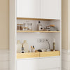 SoBuy BZR241-E-W Columna de baño blanca con 3 puertas 60x30x180 cm