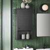 Armário de banheiro de parede SoBuy BZR25-SCH com 1 porta preto