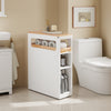 SoBuy BZR54-IV-WN Carrito de Baño Estrecho Estantería para Nichos Móvil con 3 Cajones