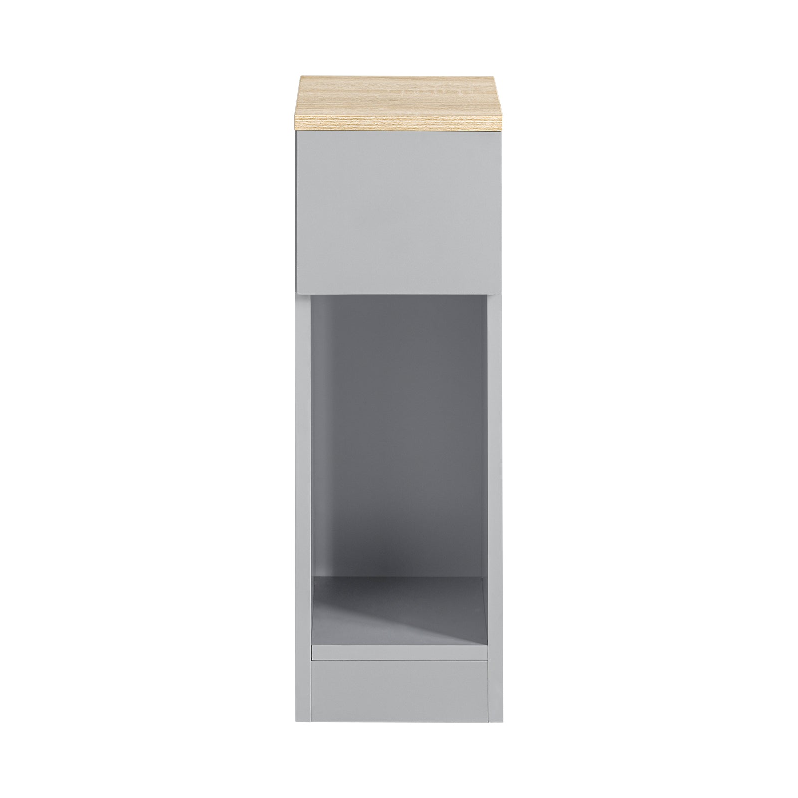 Mesita De Noche 1 Cajón De Madera Gris 42x60 Cm | Leroy Merlin