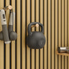 SoBuy FHK40-N Estantería de Pared Flotante de Roble con 2 Estantes y 3 Ganchos Natural 120x19x120 cm