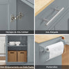 SoBuy FKW129-HG Isla Cocina con Tablero abatible y Ruedas Ocultas Gris 113×44–69×91 cm