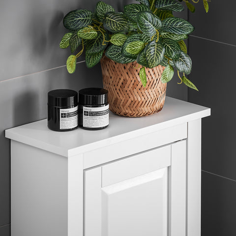 SoBuy FRG203-W Armario suspendido de Baño para la pared con puerta blanco