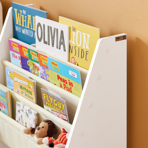 SoBuy FRG225-W Librería Infantil para niños con 4 Estanterías