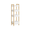 SoBuy FRG226-H-WN Estantería estrecha multiusos 20 cm Ancho | con 4 Estantes