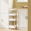 SoBuy FRG226-H-WN Estantería estrecha multiusos 20 cm Ancho | con 4 Estantes