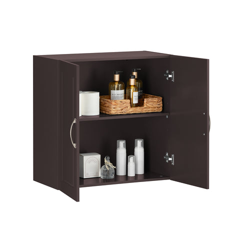 SoBuy FRG231-BR Armario de Pared con 2 Puertas Marrón