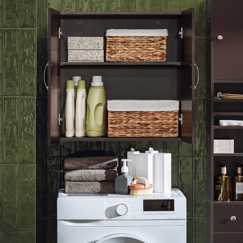 SoBuy FRG231-BR Armario de Pared con 2 Puertas Marrón