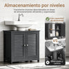 SoBuy FRG237-II-DG Mueble para Debajo del Lavabo Gris Oscuro