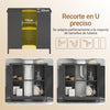 SoBuy FRG237-II-DG Mueble para Debajo del Lavabo Gris Oscuro