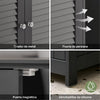 SoBuy FRG237-II-DG Mueble para Debajo del Lavabo Gris Oscuro