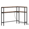 SoBuy FSB105-E-N Mesa Consola Estrecha 20 cm con USB y 2 Tomas Entrada