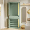 SoBuy FSB107-GR Mueble Zapatero Recibidor Compacto Vertical Verde 70x34x180 cm