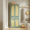 SoBuy FSB107-GR Mueble Zapatero Recibidor Compacto Vertical Verde 70x34x180 cm
