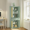 SoBuy FSB107-GR Mueble Zapatero Recibidor Compacto Vertical Verde 70x34x180 cm