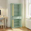 SoBuy FSB107-GR Mueble Zapatero Recibidor Compacto Vertical Verde 70x34x180 cm