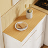 SoBuy FSB111-WN Mueble Auxiliar de Cocina Blanco y Madera Roble 80x38x90 cm