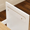 SoBuy FSB111-WN Mueble Auxiliar de Cocina Blanco y Madera Roble 80x38x90 cm