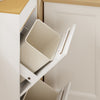 SoBuy FSB112-WN Mueble para Basura y Reciclaje con Pedal Blanco 35x25x101.7 cm