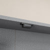 SoBuy FSB113-H-DG Armario de Pared Colgante Estrecho con Puertas de Cristal Gris 80x12.2x80 cm