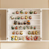 SoBuy FSB113-H-W Armario de Pared Colgante Blanco Mueble de Baño y Cocina con Puertas 80x12x80 cm