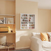 SoBuy FSB113-H-W Armario de Pared Colgante Blanco Mueble de Baño y Cocina con Puertas 80x12x80 cm