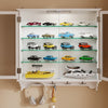 SoBuy FSB114-E-W Armario de Pared Suspendido Multiusos Blanco 68x13.5x68.5 cm