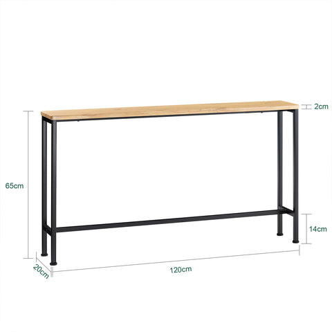 SoBuy FSB19-E Mesa de Entrada Recibidor 120 x 20 x 65 cm