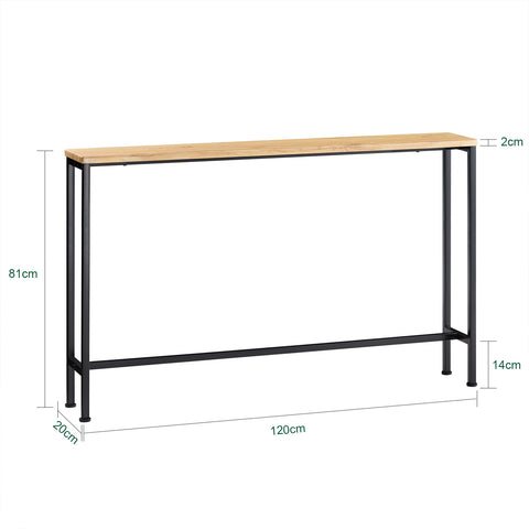 SoBuy FSB19-L-E Mesa de Entrada Recibidor Grande 120 x 20 x 81 cm