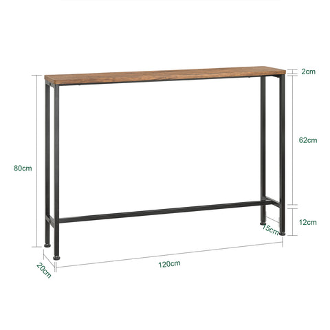 SoBuy FSB19-XL-N Mesa de Entrada 120 x 80 x 20 cm