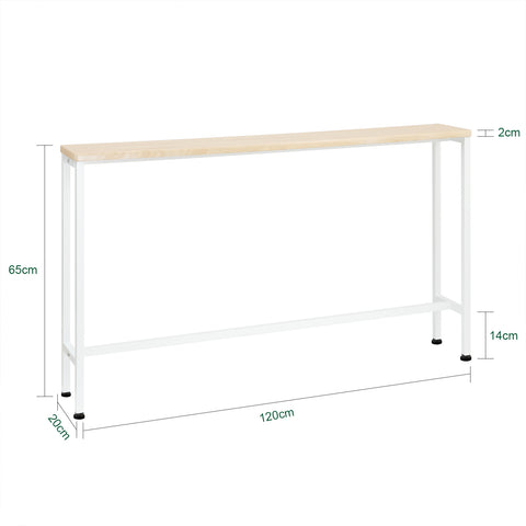 SoBuy FSB19-Z Mesa de Entrada Color de madera/blanco