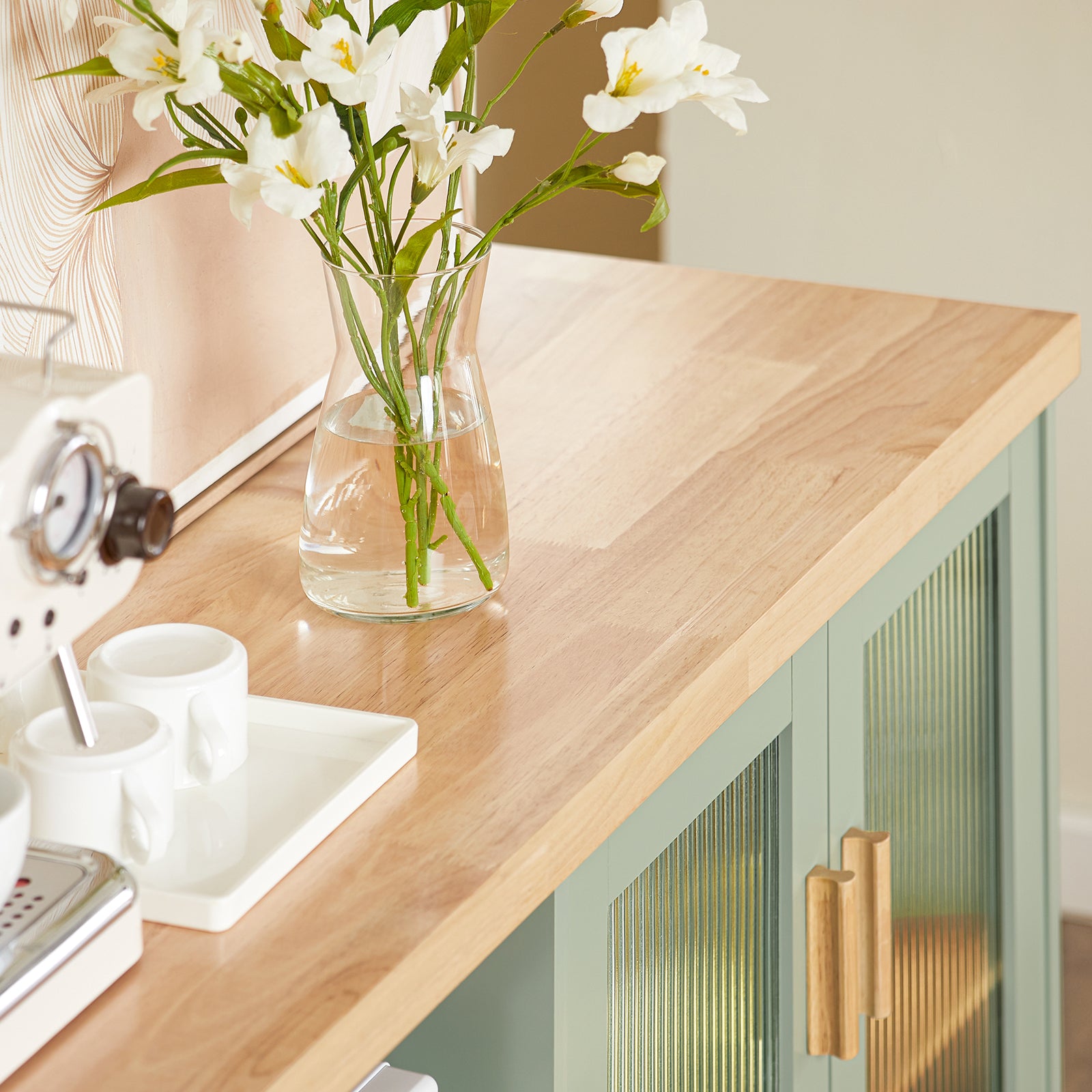 VASAGLE Estantería De Cocina, Estantería Para Panadería, Soporte Para Horno Y Microondas, Marco, , large