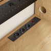 SoBuy FSB98-L-E-N Alacena de Cocina con Luces LED y Enchufes Roble Claro 100x40x170 cm