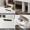 SoBuy FSR151-H-W Zapatero Estrecho con 3 Solapas Blanco