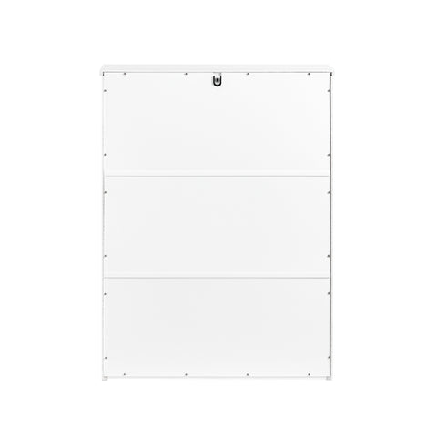 SoBuy FSR165-K-W Zapatero con 2 solapas Blanco 61 x 26 x 81 cm