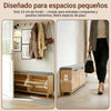 SoBuy FSR211-N Banco Zapatero con Asiento Madera 100x24x50cm